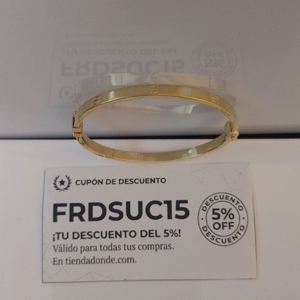 PULSERA RIGIDA ORO 14 K 5.4 GRMS (SEMINUEVO)