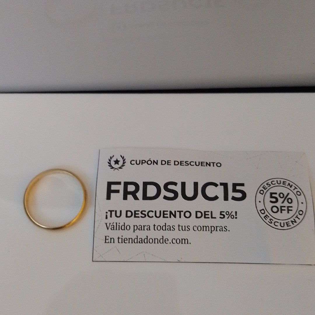 ARGOLLA ORO 18 K 4.5 GRMS (SEMINUEVO)