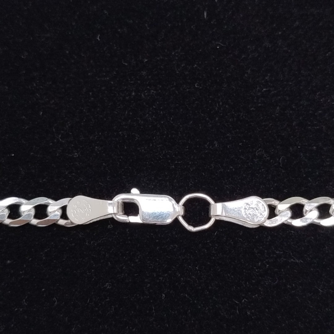 PULSERA BARBADA PLATA .925 21 CM 4.23 GR (NUEVO)