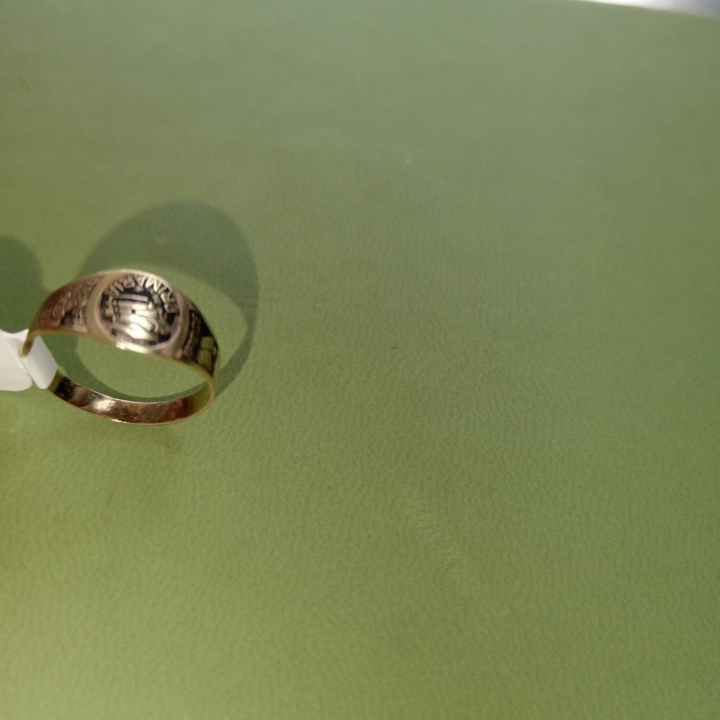 ANILLO DE GRADUACIÓN ORO 10 K 1 GRMS (SEMINUEVO)