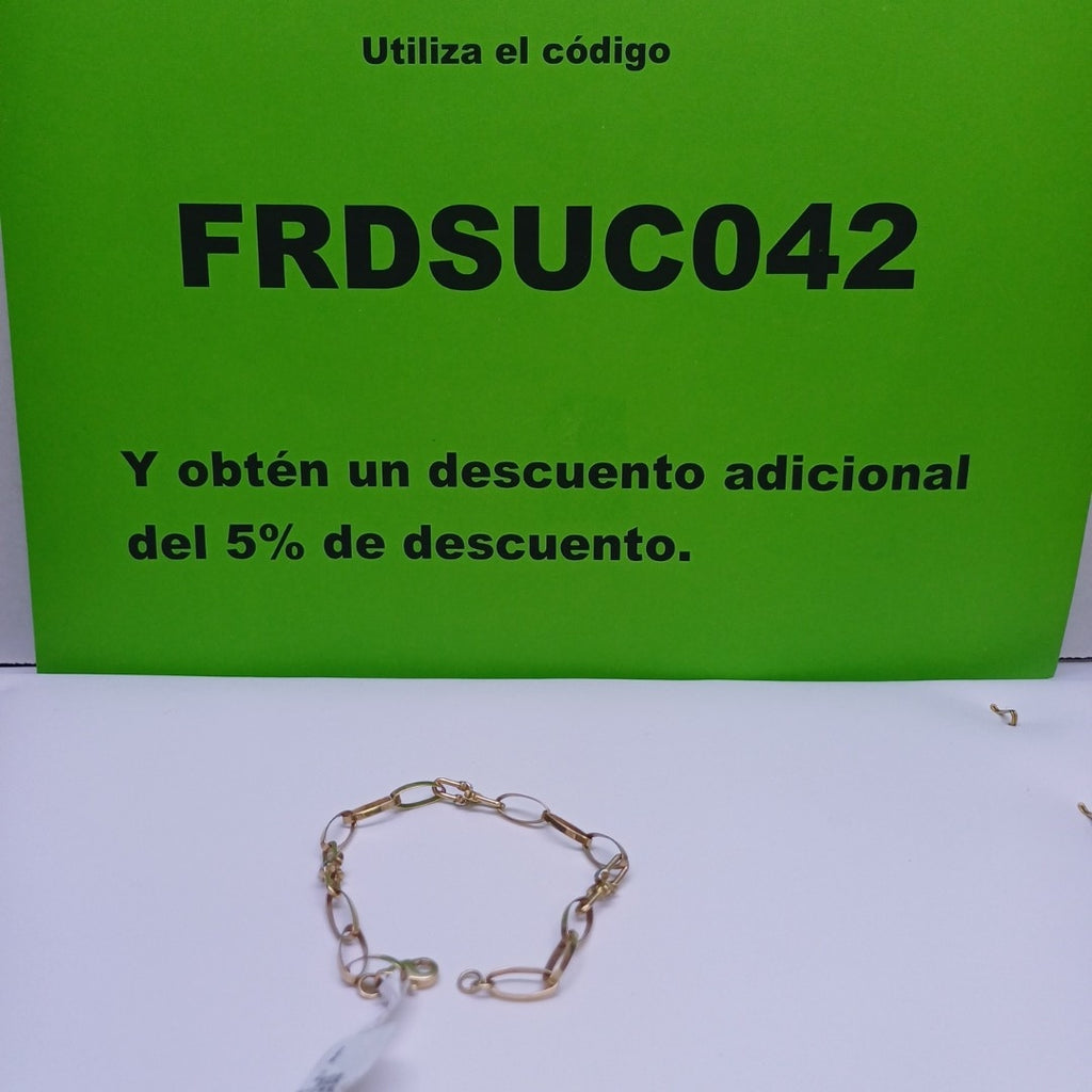 PULSERA ORO 14 K 4.8 GRMS (SEMINUEVO)