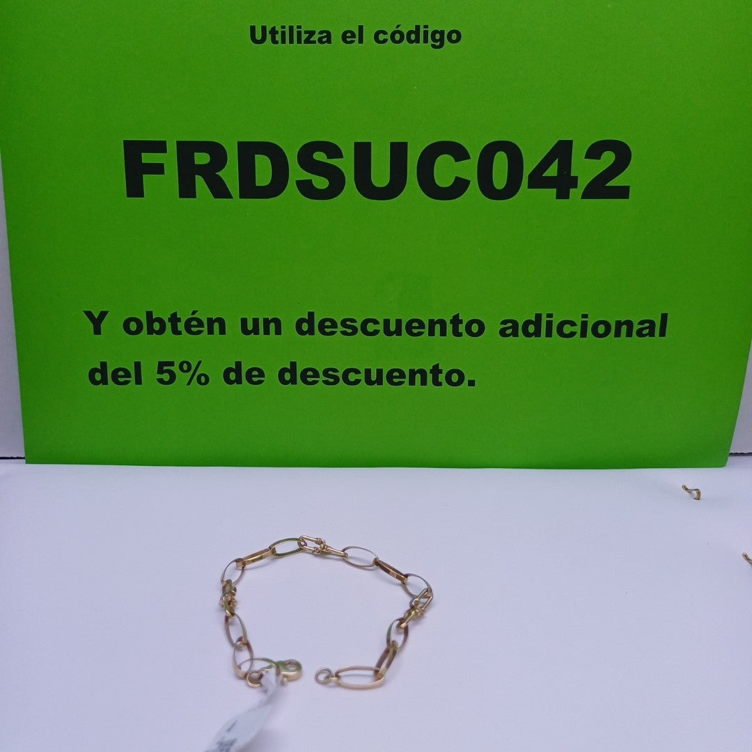 PULSERA ORO 14 K 4.8 GRMS (SEMINUEVO)