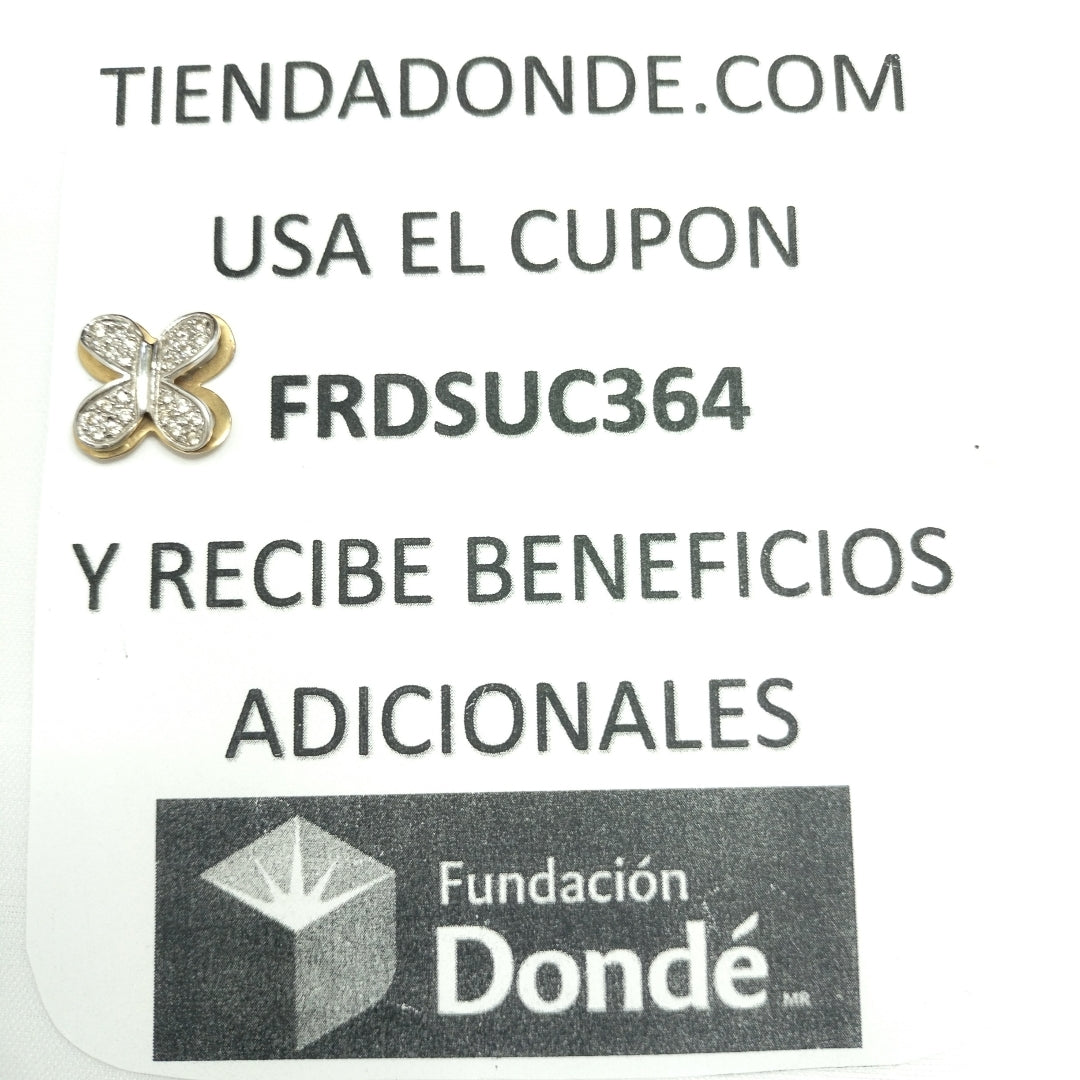 DIJE ORO COMBINADO 14 K 3,20 GRMS (SEMINUEVO)