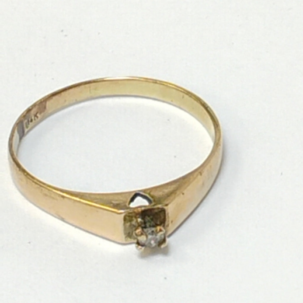 ANILLITO,SOLITARIO ORO 8 K 1,20 GRMS (SEMINUEVO)