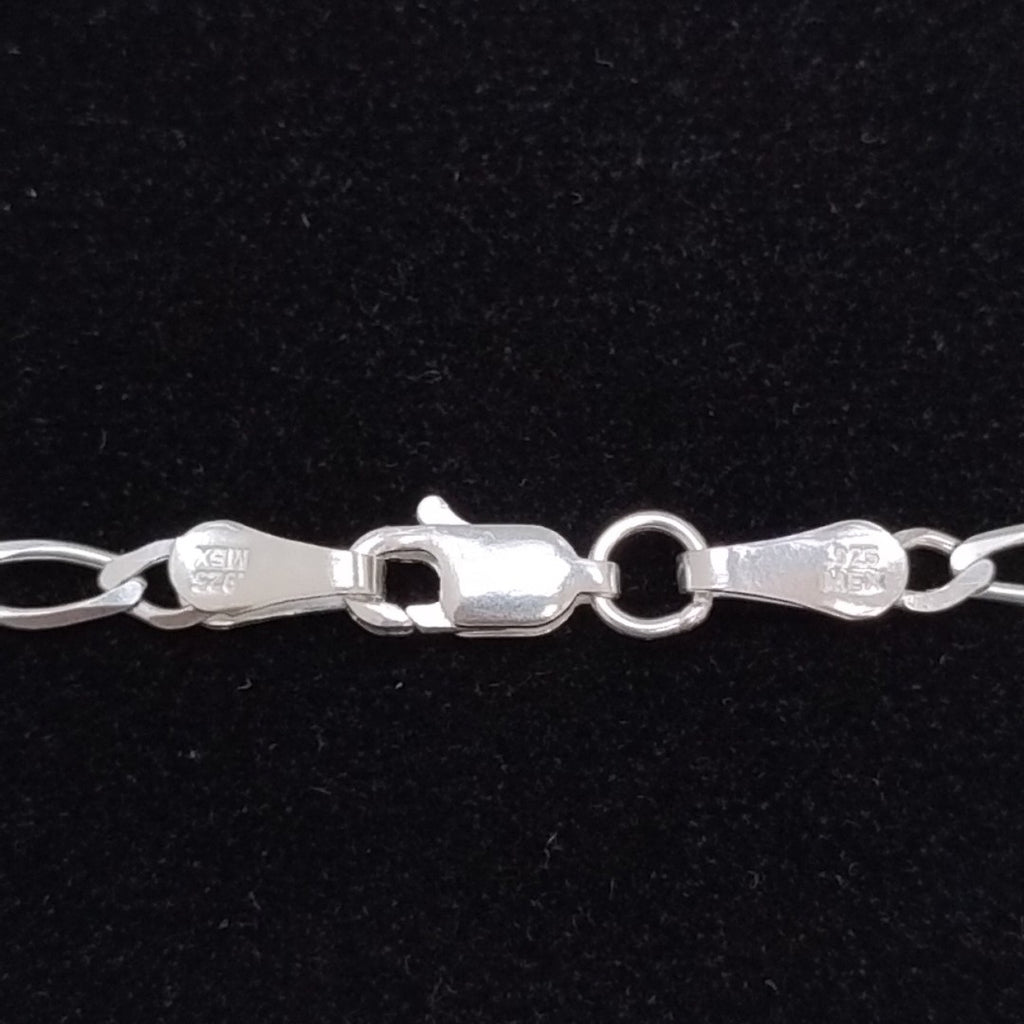 PULSERA TEJIDO 3X1 PLATA .925 21 CM 3.2 GR (NUEVO)