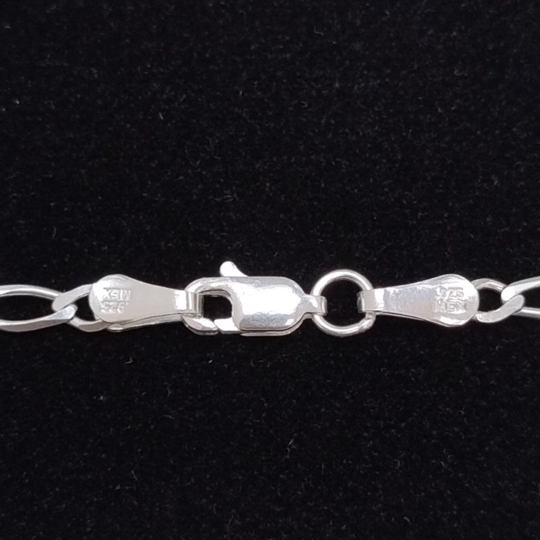 PULSERA TEJIDO 3X1 PLATA .925 21 CM 3.2 GR (NUEVO)