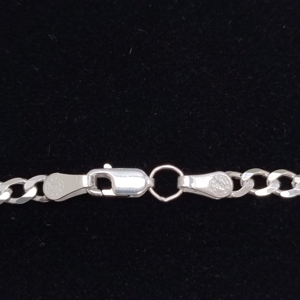 PULSERA BARBADA PLATA .925 21 CM 4.3 GR (NUEVO)