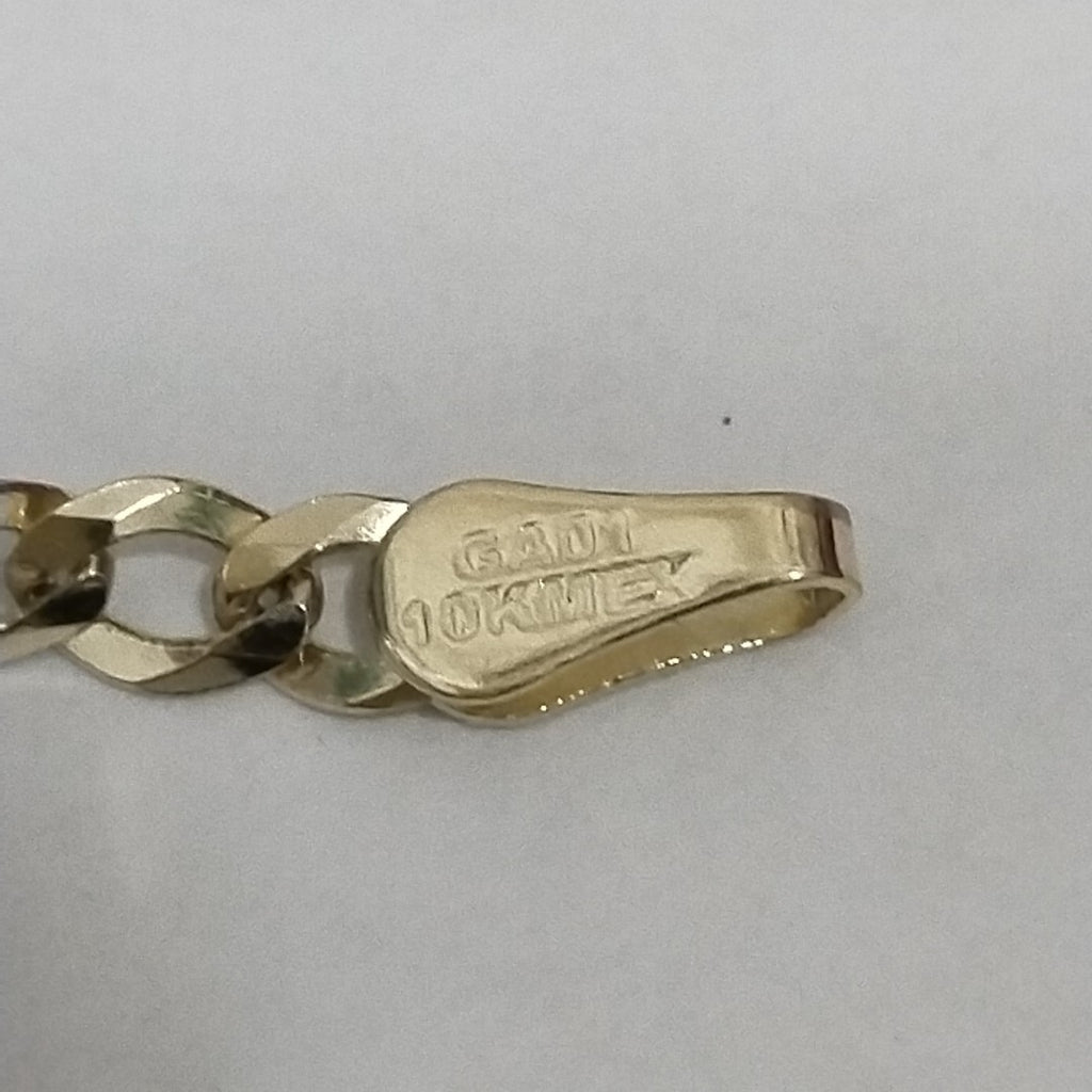 PULSERAS TEJIDO BARBADA ORO 10K 18 CM 3.1 GR (NUEVO)