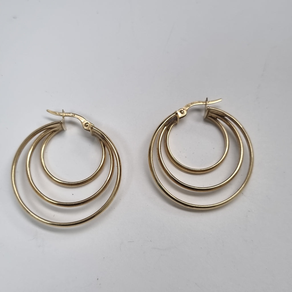 ARRACADAS PAR ORO 14 K 2.5 GRMS (SEMINUEVO)