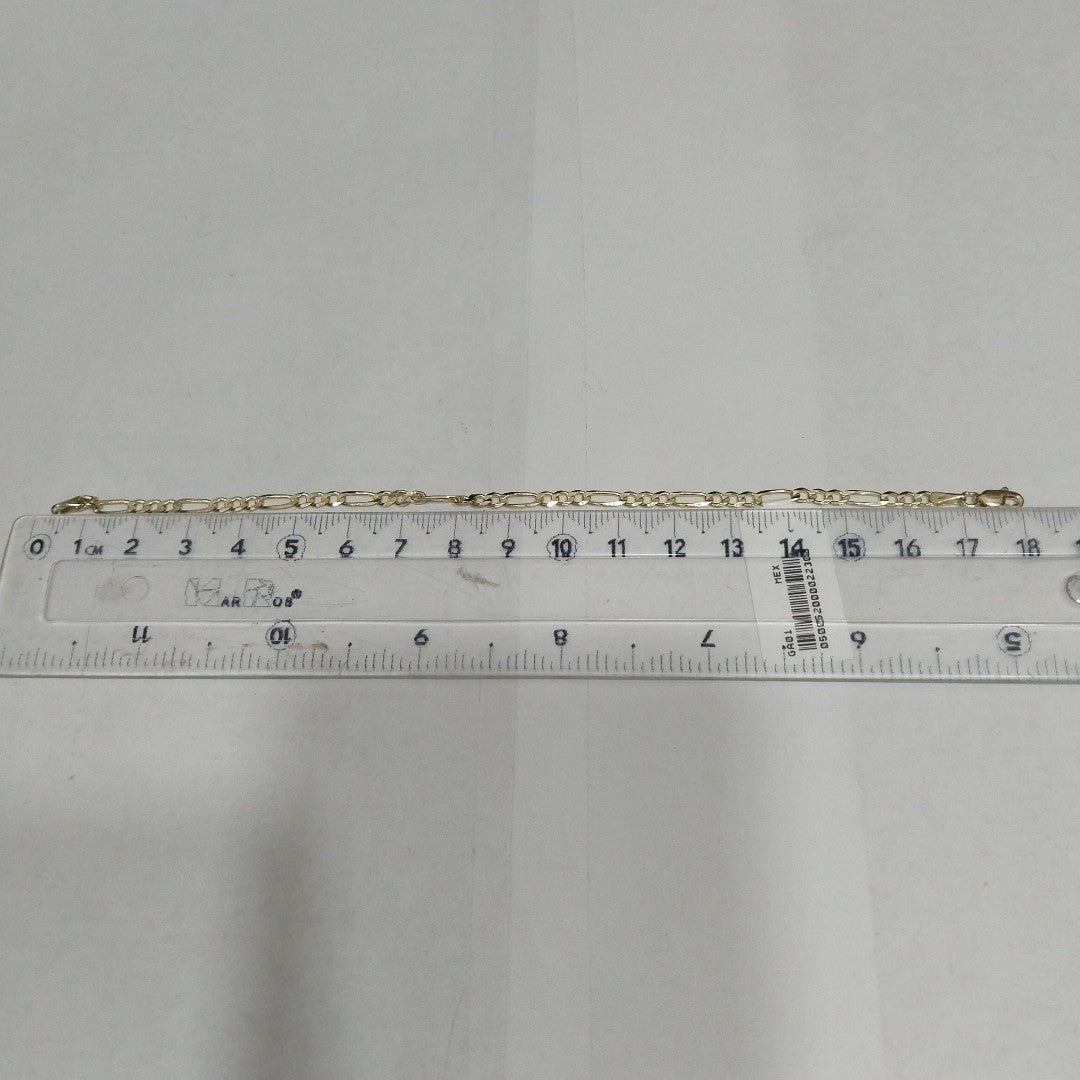 PULSERAS TEJIDO 3X1 ORO 14K 18 CM 2.9 GR (NUEVO)