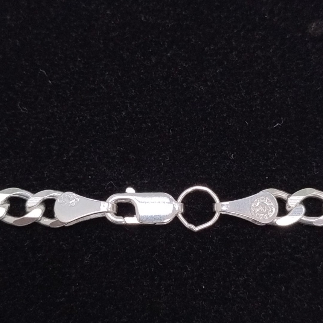 PULSERA BARBADA PLATA .925 18 CM 5.53 GR (NUEVO)