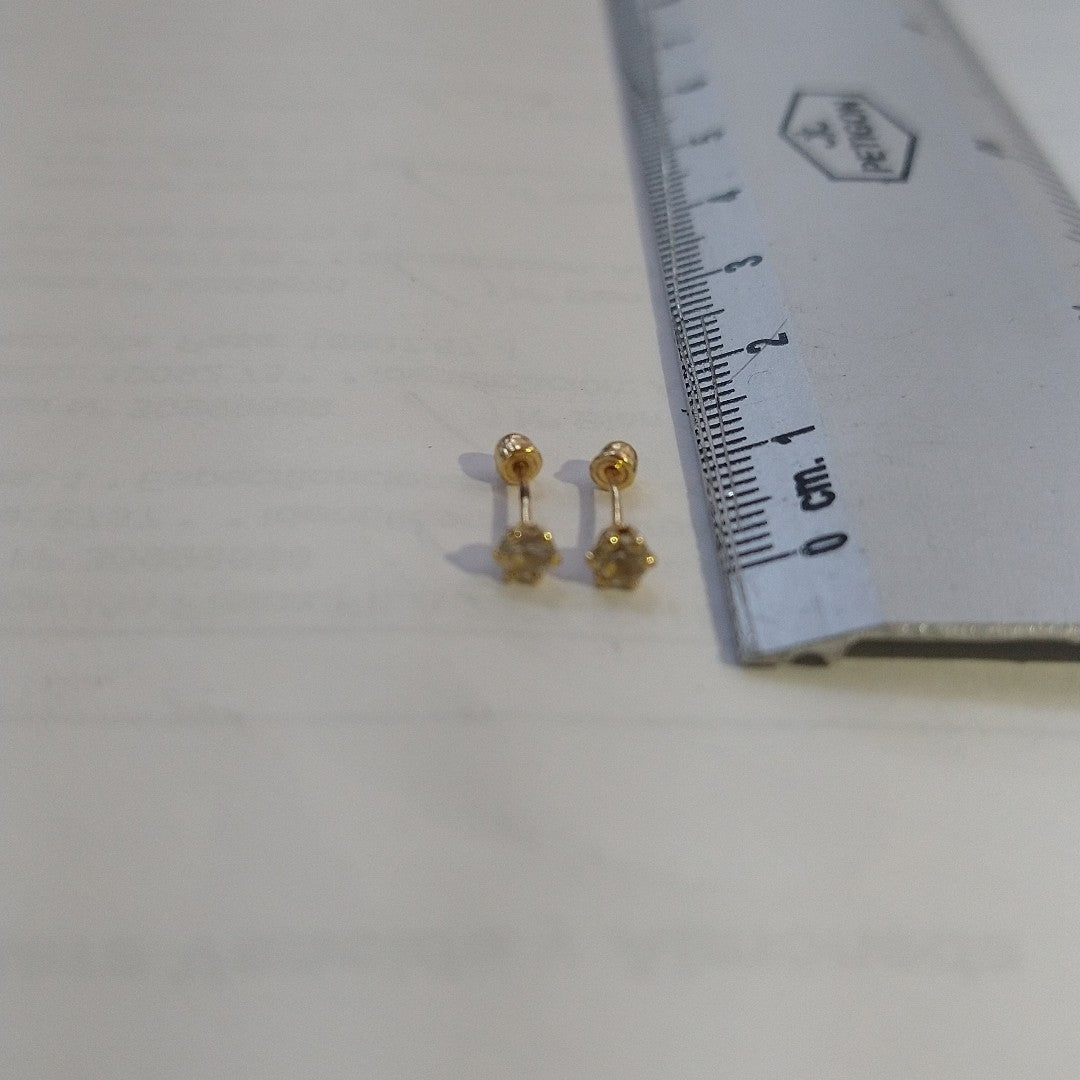BROQUELES PAR ORO 14 K 0.2 GRMS (SEMINUEVO)