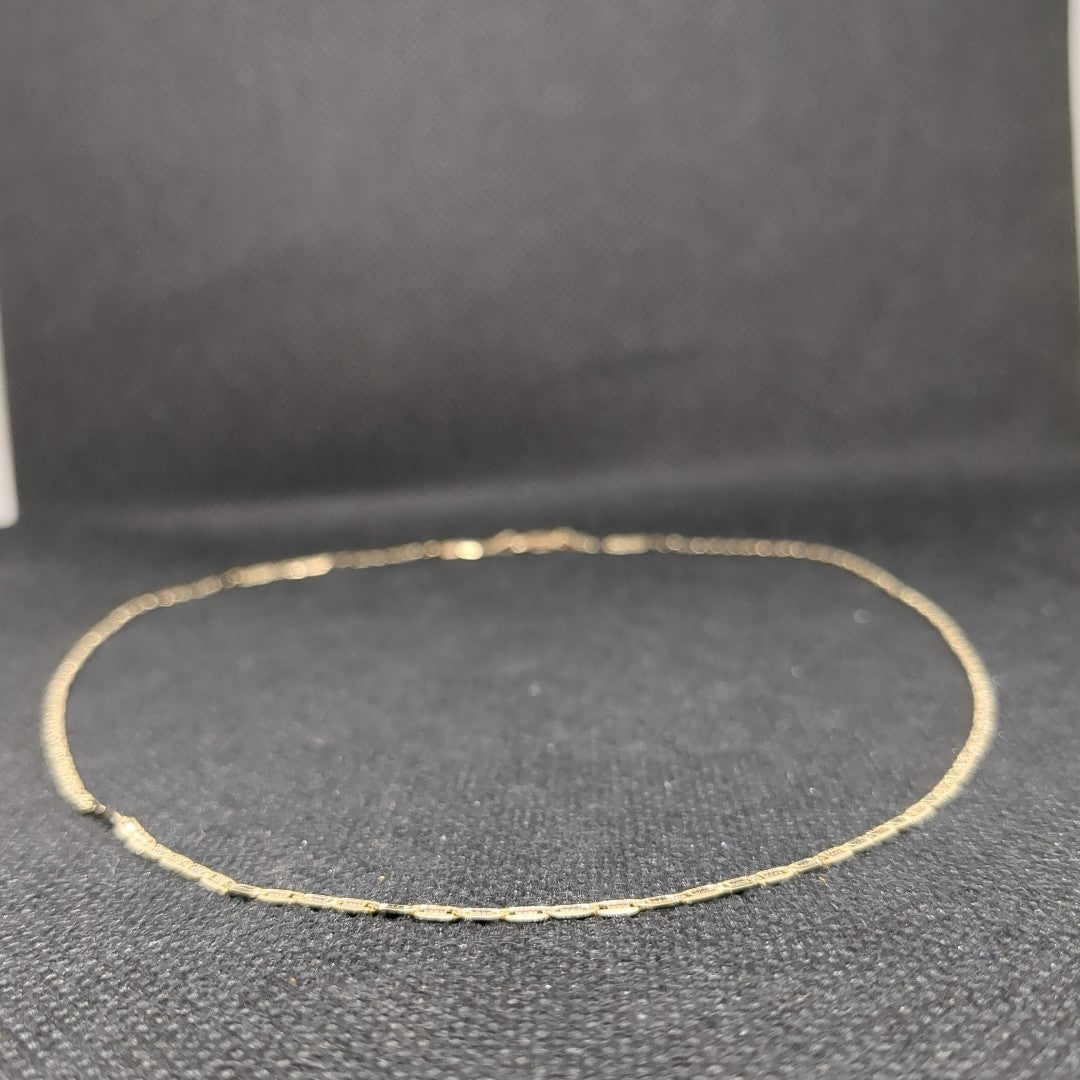 CADENA ORO COMBINADO 10 K 2,50 GRMS (SEMINUEVO)