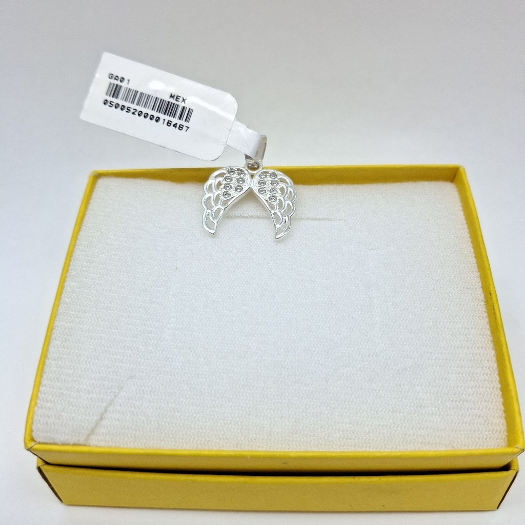 DIJE ALAS C/CIRCONIAS PLATA .925 2.3 GR (NUEVO)
