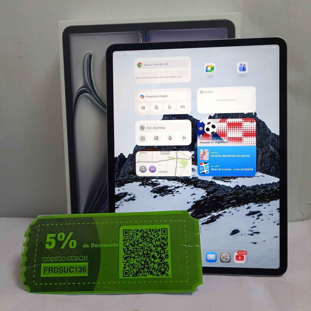 TABLETA APPLE IPAD AIR (M3) 13"A3268 (2025) 128 GB 8 GB RAM (SEMINUEVO)
