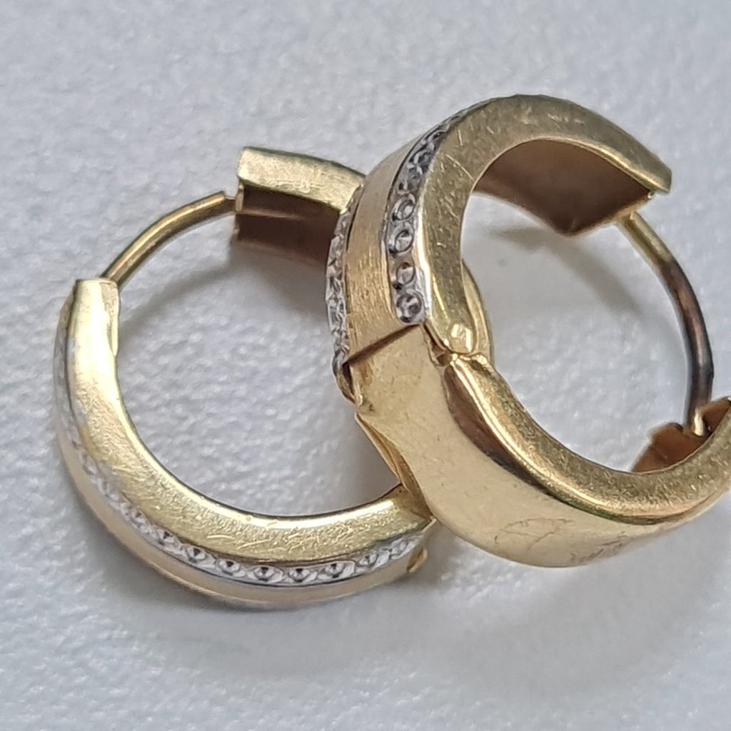 ARRACADAS PAR ORO 14 K 1.7 GRMS (SEMINUEVO)