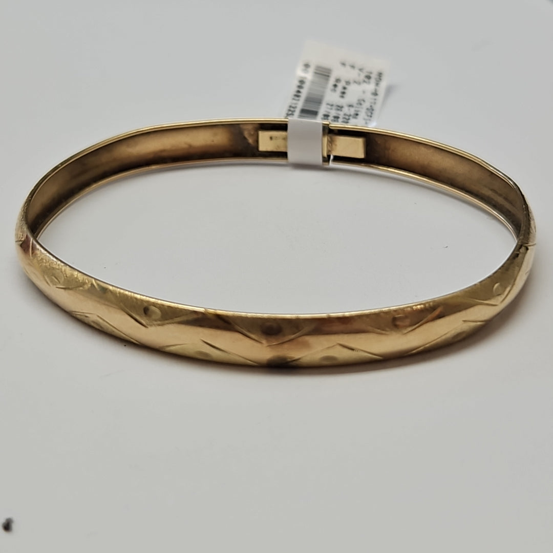 PULSERA RIGIDA ORO 10 K 4.7 GRMS (SEMINUEVO)