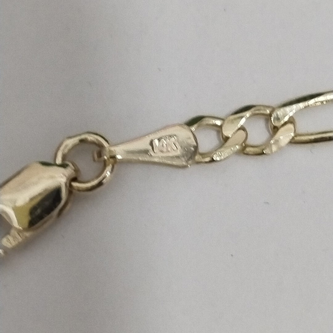 PULSERAS TEJIDO 3X1 ORO 14K 21 CM 3.3 GR (NUEVO)