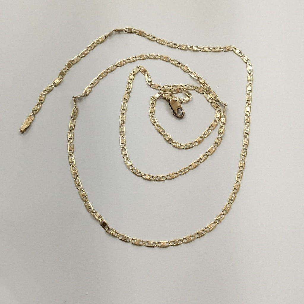 CADENA ORO, ORO COMBINADO 10 K 5.4 GRMS (SEMINUEVO)