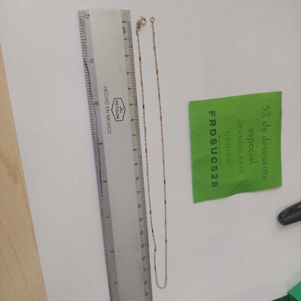 CADENA ORO 10 K 0.7 GRMS (SEMINUEVO)
