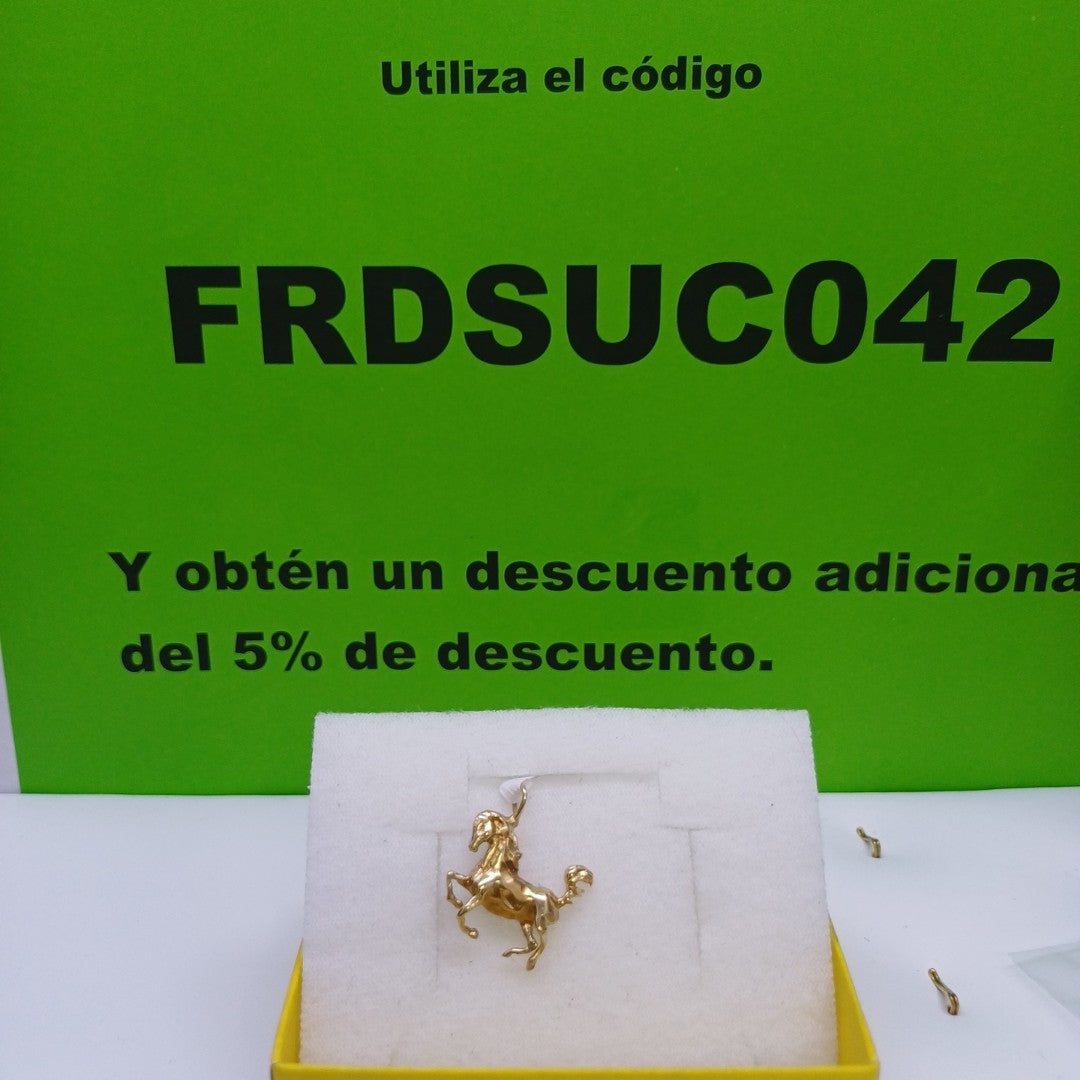 K1 2,10 GRMS 14 K ESPECIFICACIONES COMPLEMENTARIAS DIJE CABALLO (SEMINUEVO)