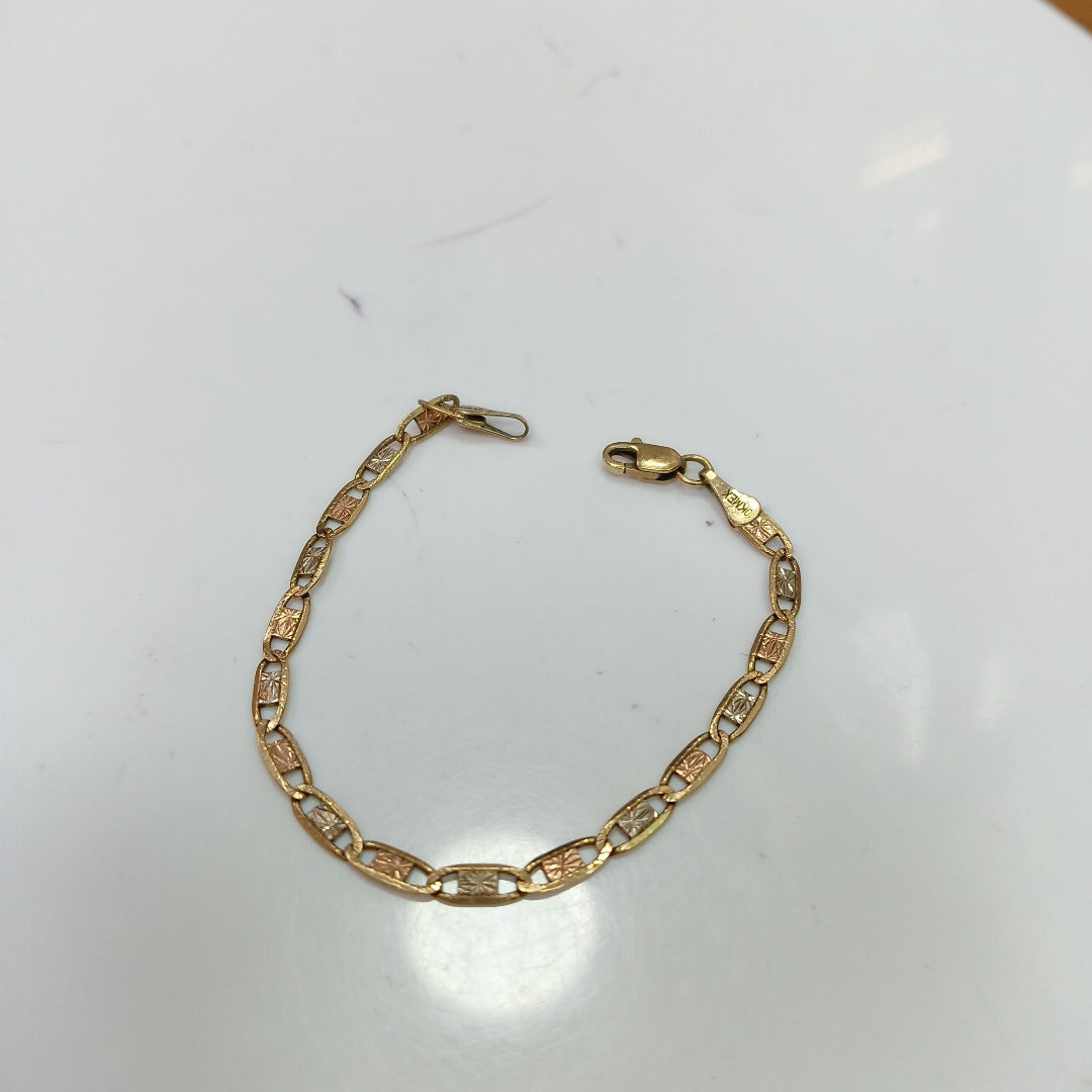 PULSERA ORO COMBINADO 10 K 2,20 GRMS (SEMINUEVO)