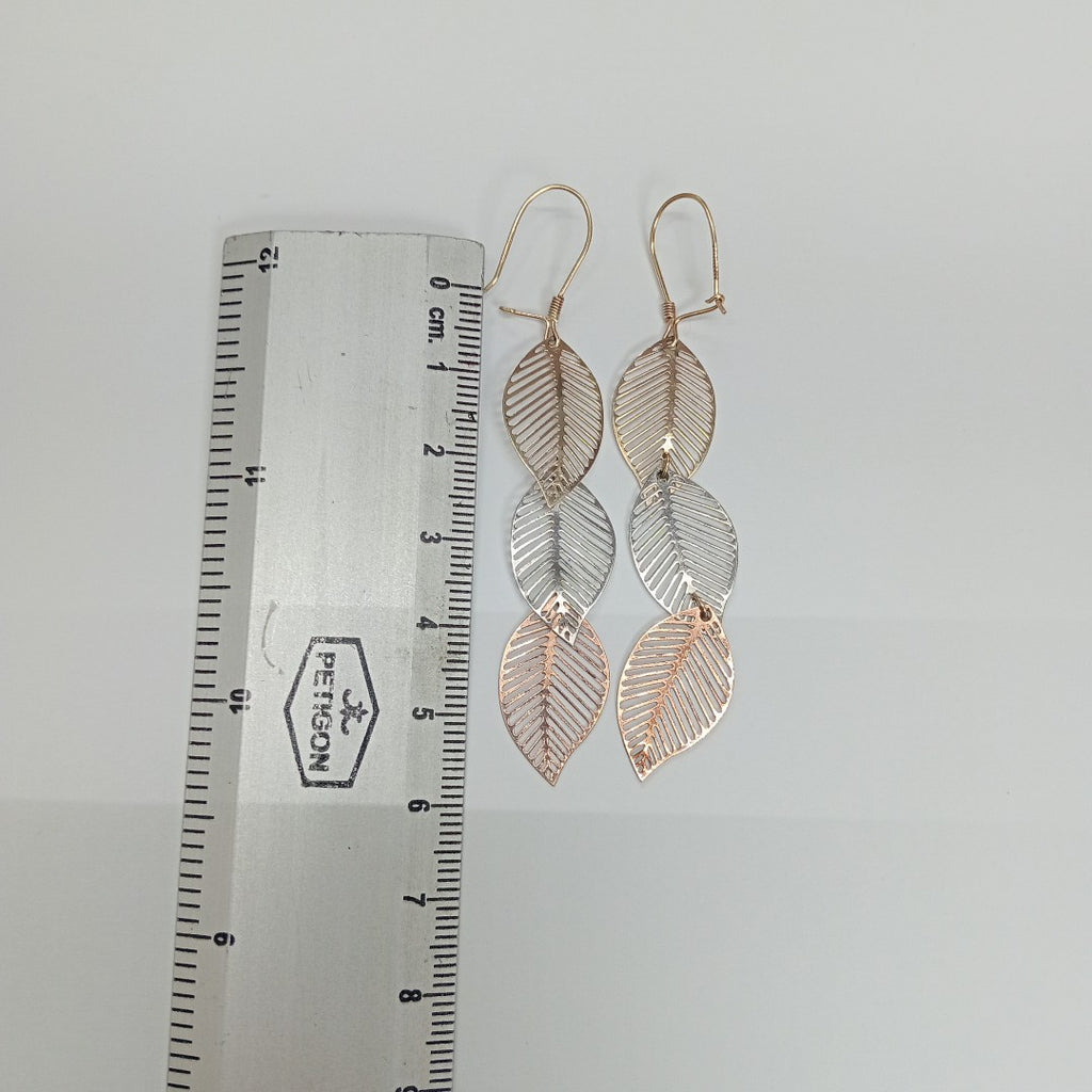 ARETES PAR ORO, ORO COMBINADO 10 K 2.2 GRMS (SEMINUEVO)