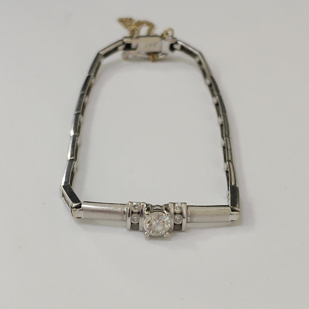 PULSERA ORO, ORO BLANCO 14 K 8 GRMS (SEMINUEVO)