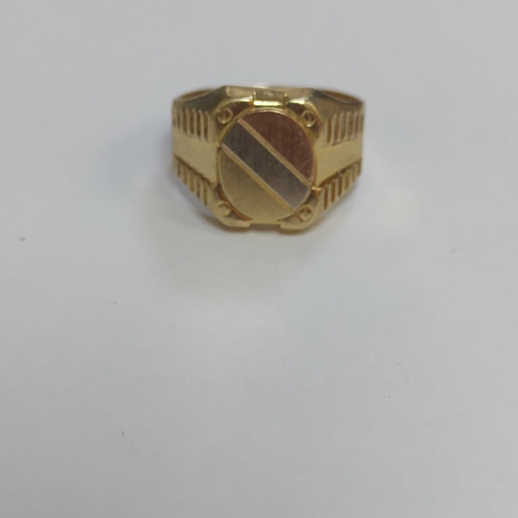 ANILLO ORO COMBINADO 14 K 6,00 GRMS (SEMINUEVO)