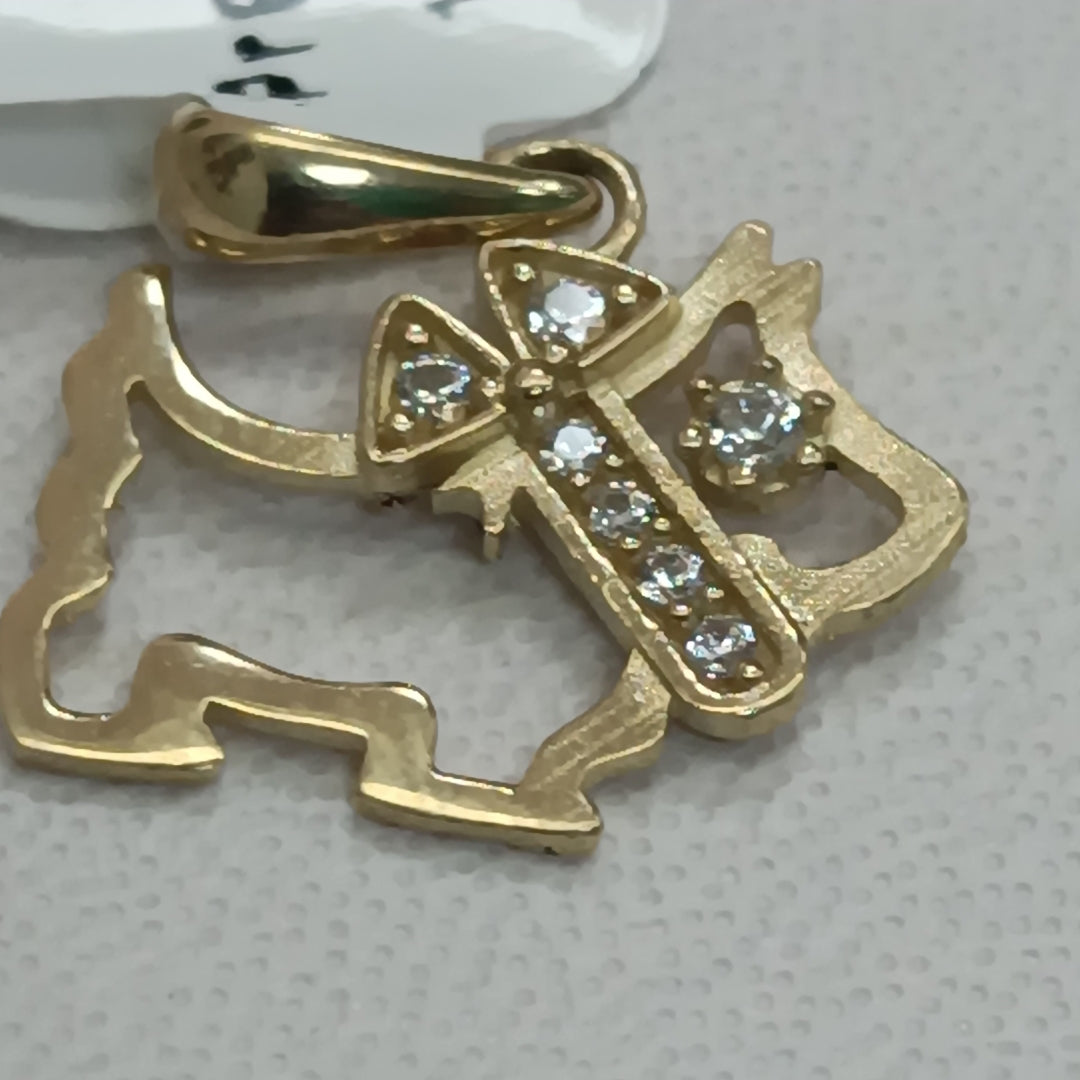 DIJES PERRO ORO 10K 1.1 GR (NUEVO)