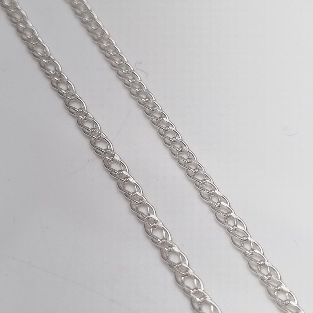 CADENA DOBLE ESLABON PLATA .925 50 CM 3.43 GR (NUEVO)