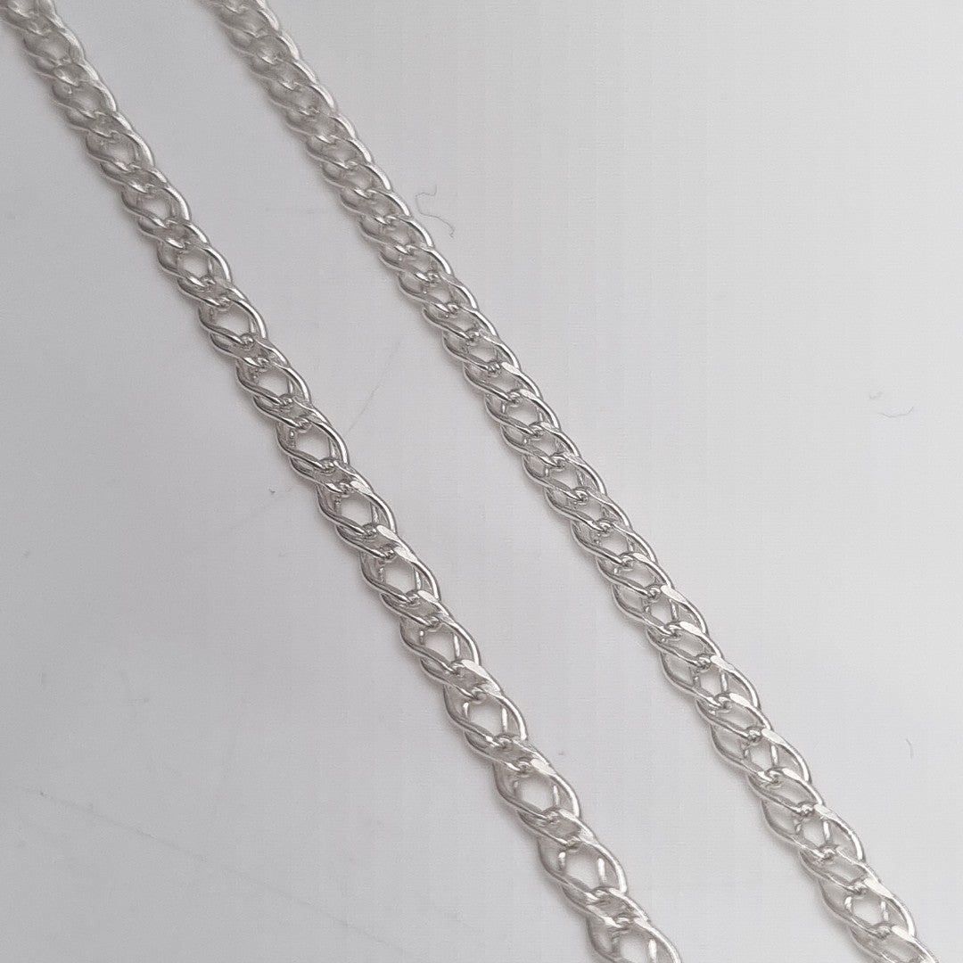 CADENA DOBLE ESLABON PLATA .925 50 CM 3.43 GR (NUEVO)