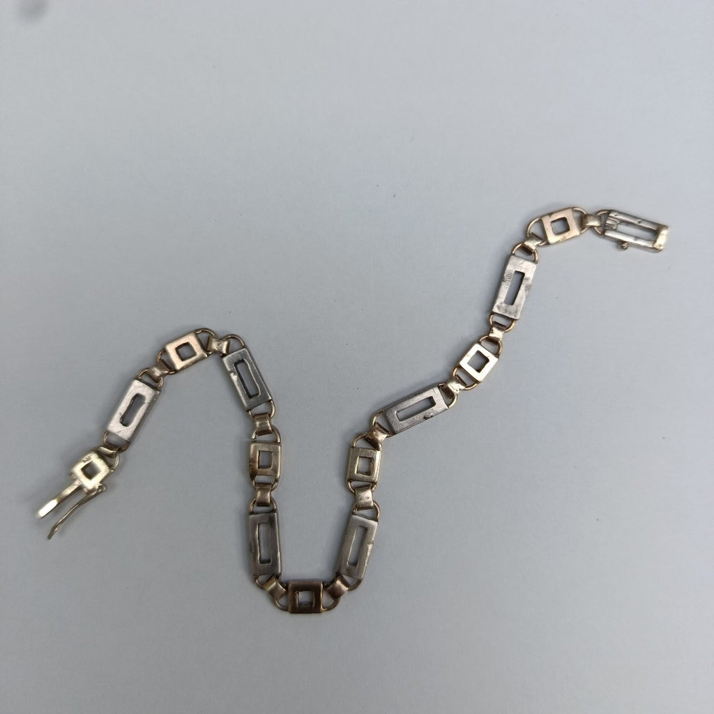 PULSERA ORO COMBINADO 10 K 13.9 GRMS (SEMINUEVO)
