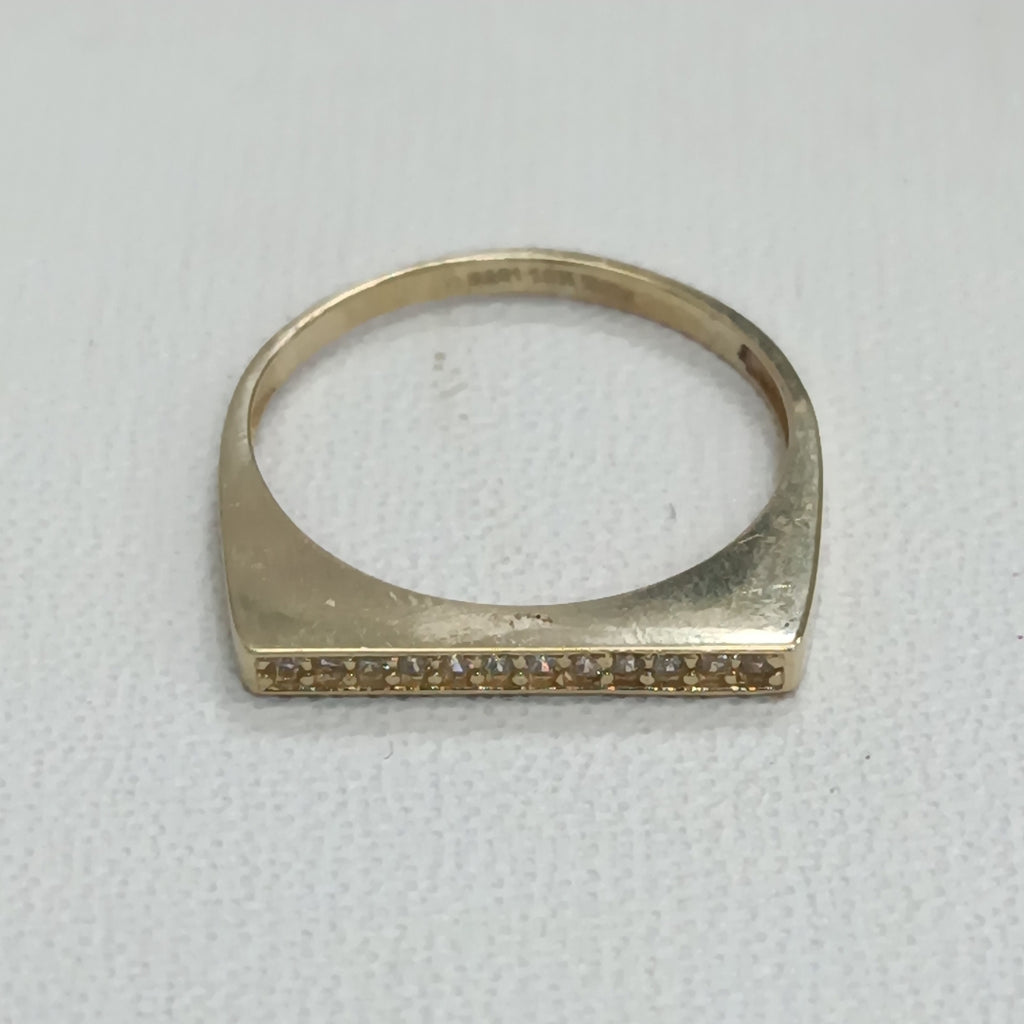ANILLOS C/CIRCONIA ORO 10K TALLA 8 1.5 GR (NUEVO)