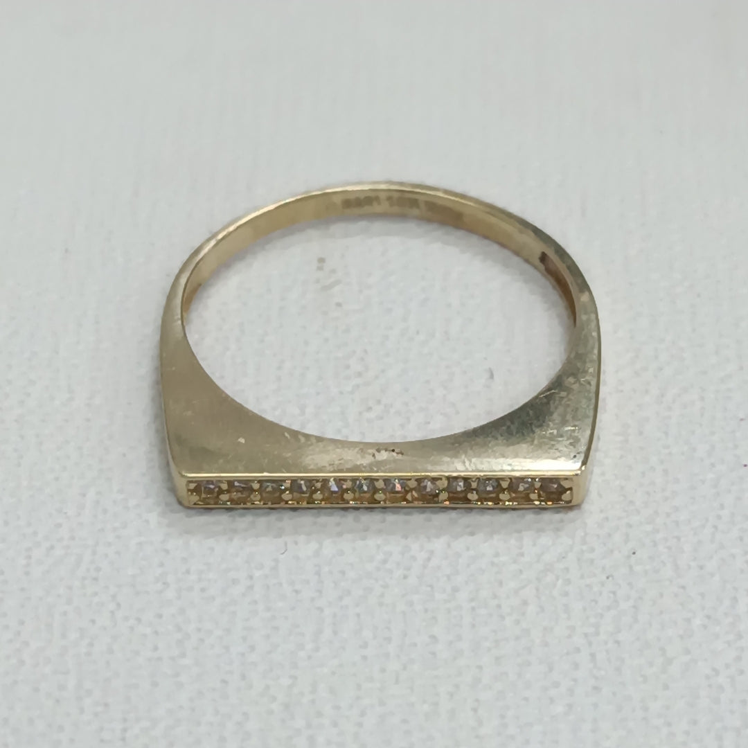 ANILLOS C/CIRCONIA ORO 10K TALLA 8 1.5 GR (NUEVO)