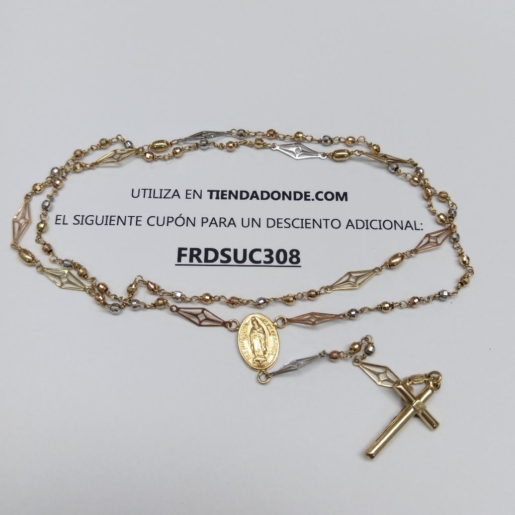 ROSARIO ORO COMBINADO 14 K 10.6 GRMS (SEMINUEVO)
