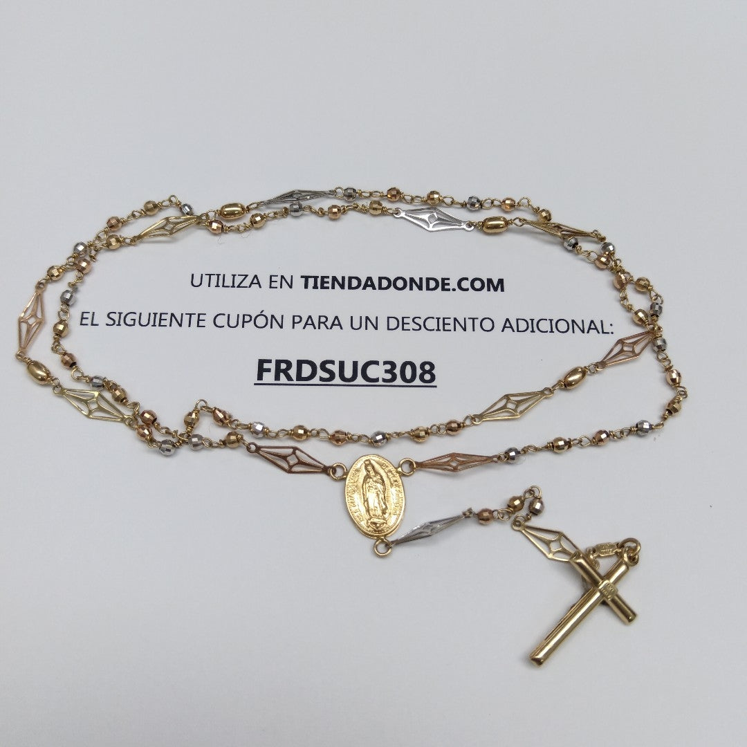 ROSARIO ORO COMBINADO 14 K 10.6 GRMS (SEMINUEVO)