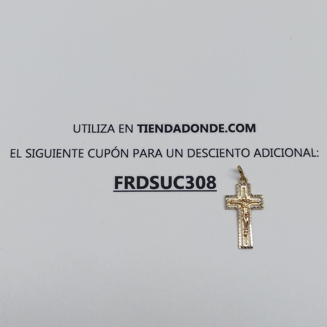 CRUCIFIJO ORO 14 K 1.1 GRMS (SEMINUEVO)