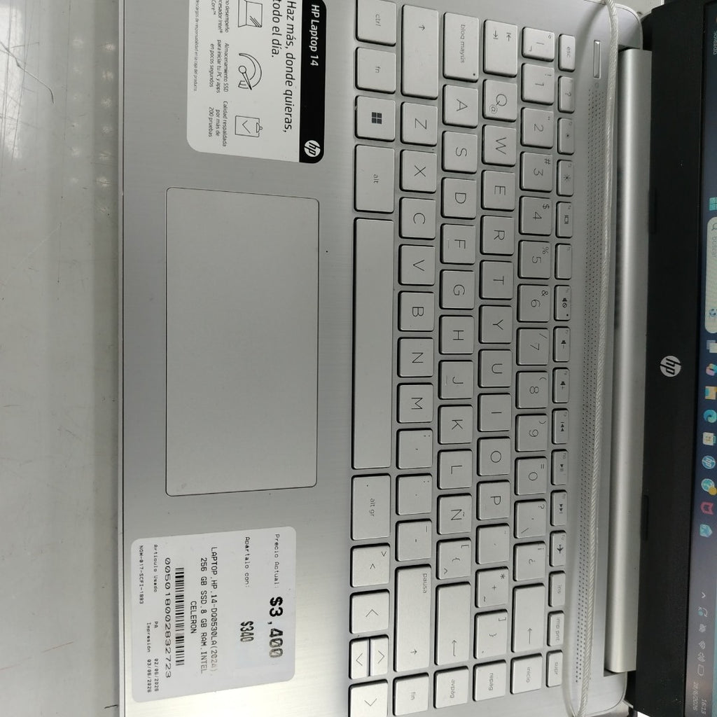 LAPTOP HP 14-DQ0530LA(2024) 256 GB SSD 8 GB RAM (SEMINUEVO)