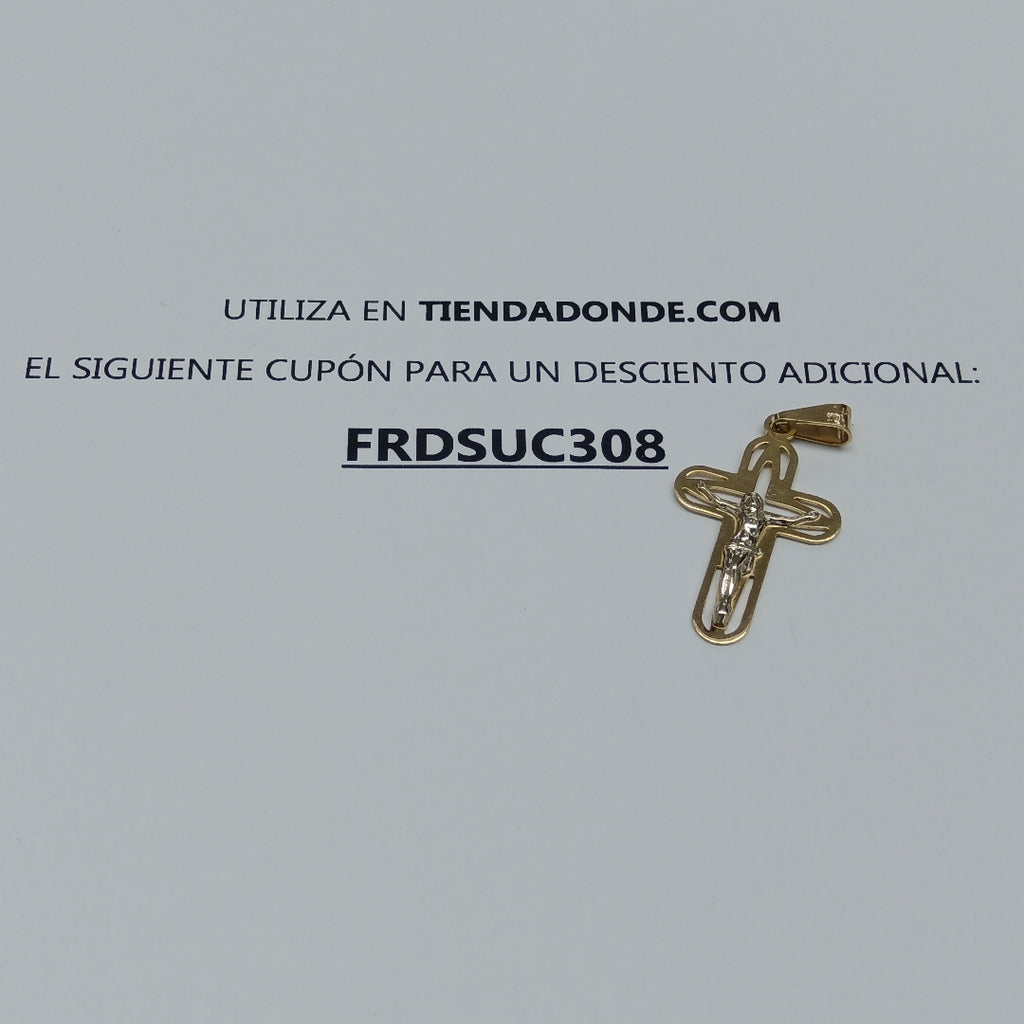 CRUCIFIJO ORO 14 K 1.6 GRMS (SEMINUEVO)