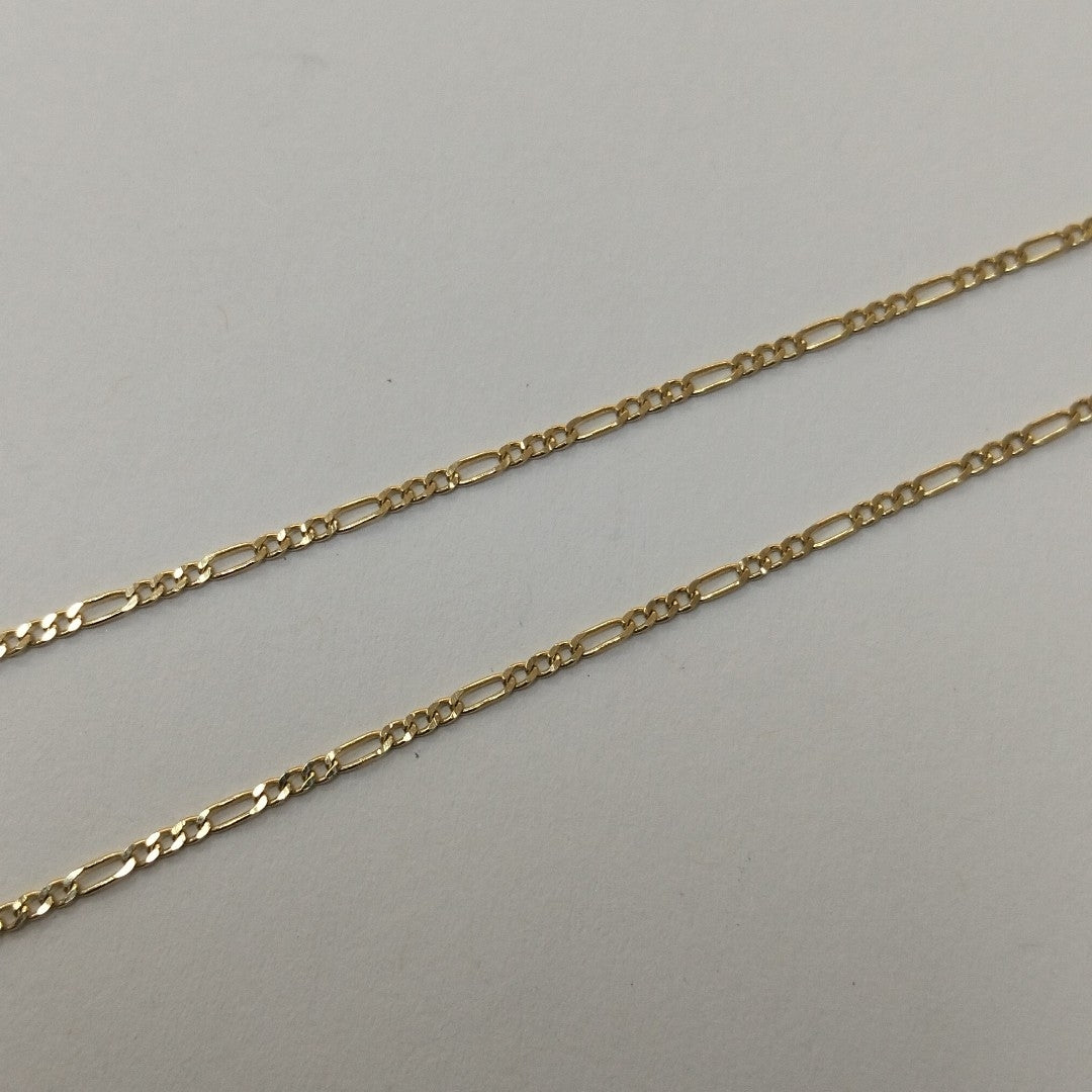 CADENAS TEJIDO 3X1 ORO 14K 55 CM 2.4 GR (NUEVO)