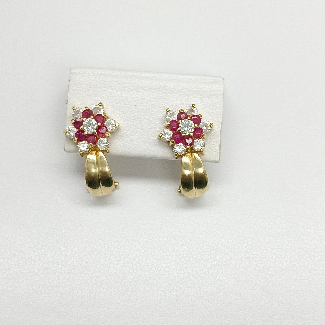 ARETES PAR ORO 14 K 4,60 GRMS (SEMINUEVO)