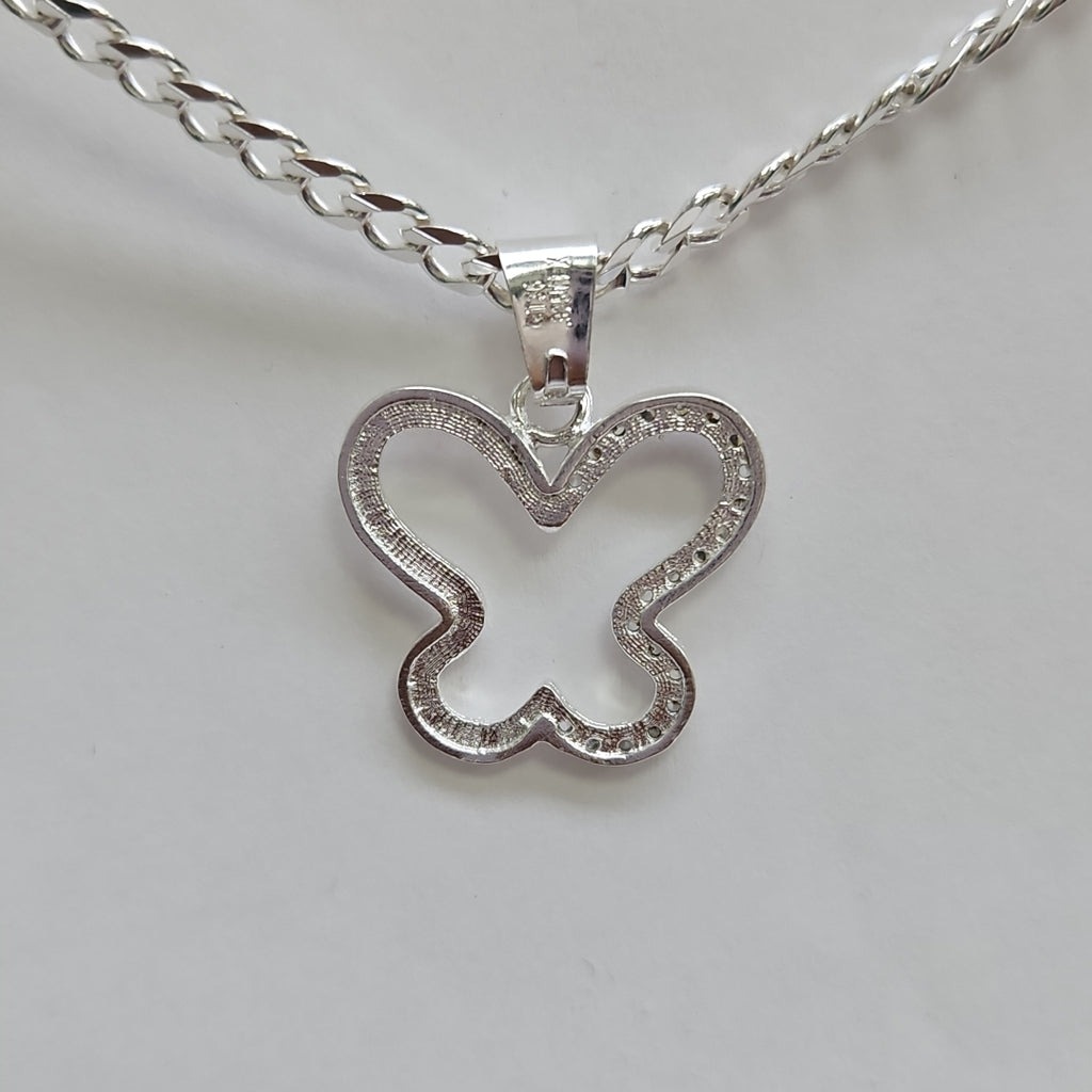 DIJE MARIPOSA C/CIRCONIAS PLATA .925 2.4 GR (NUEVO)