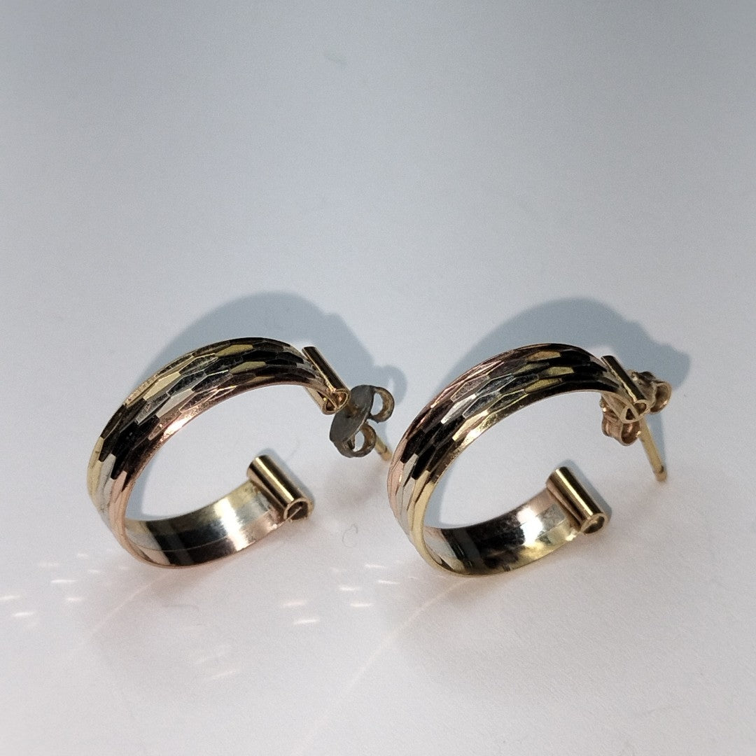 BROQUELES PAR ORO 14 K 3.9 GRMS (SEMINUEVO)