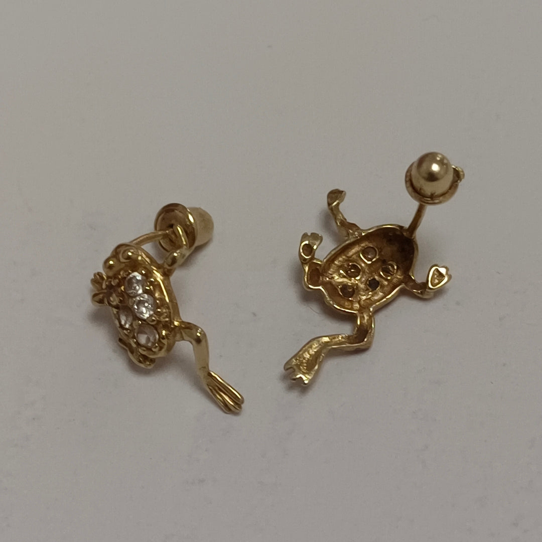 ARETES PAR ORO 14 K 0,90 GRMS (SEMINUEVO)
