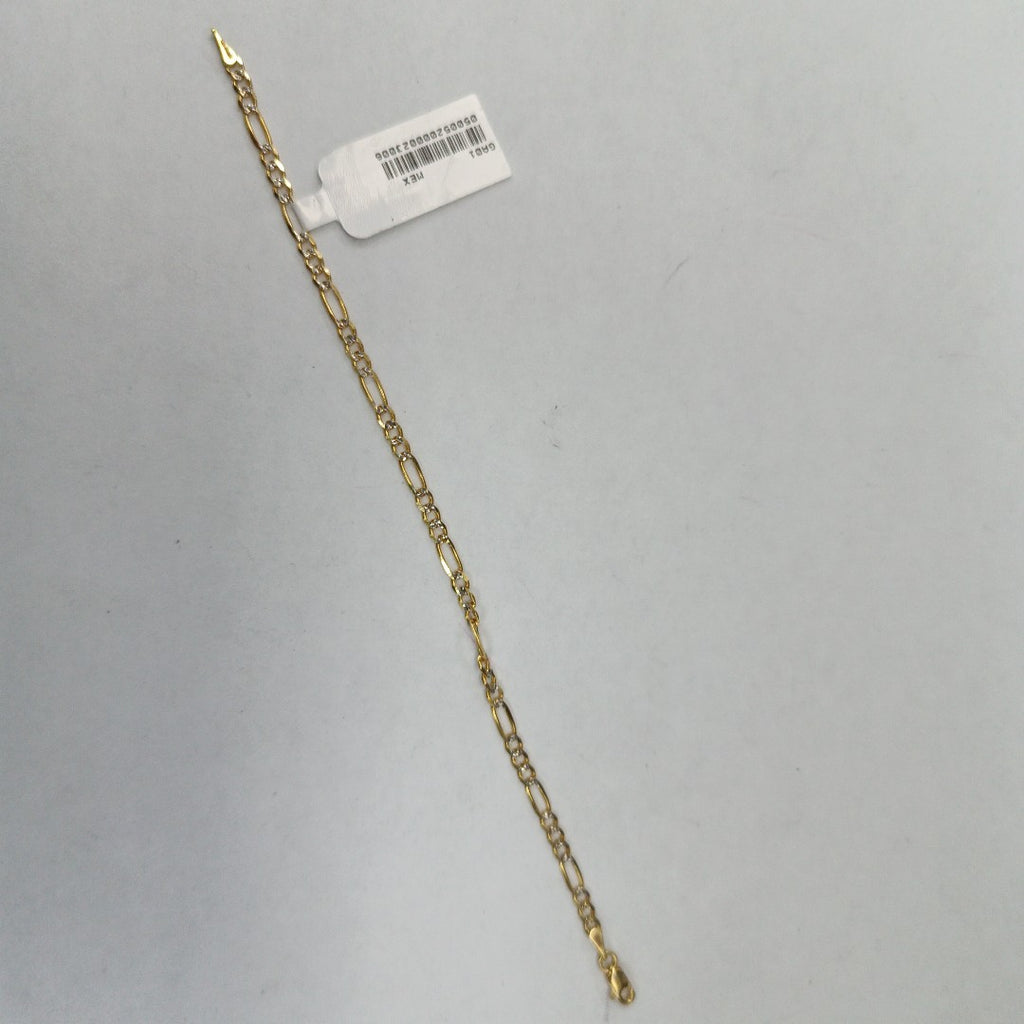PULSERAS TEJIDO 3X1 ORO 14K 18 CM 3 GR (NUEVO)