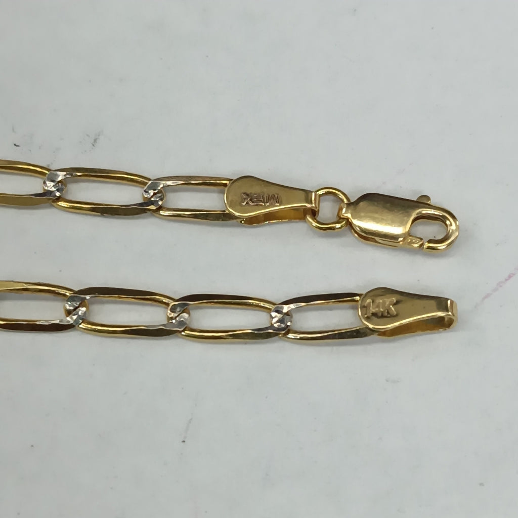 PULSERA TEJIDO ESLABONES 3.9G 18 CM 14K (NUEVO)