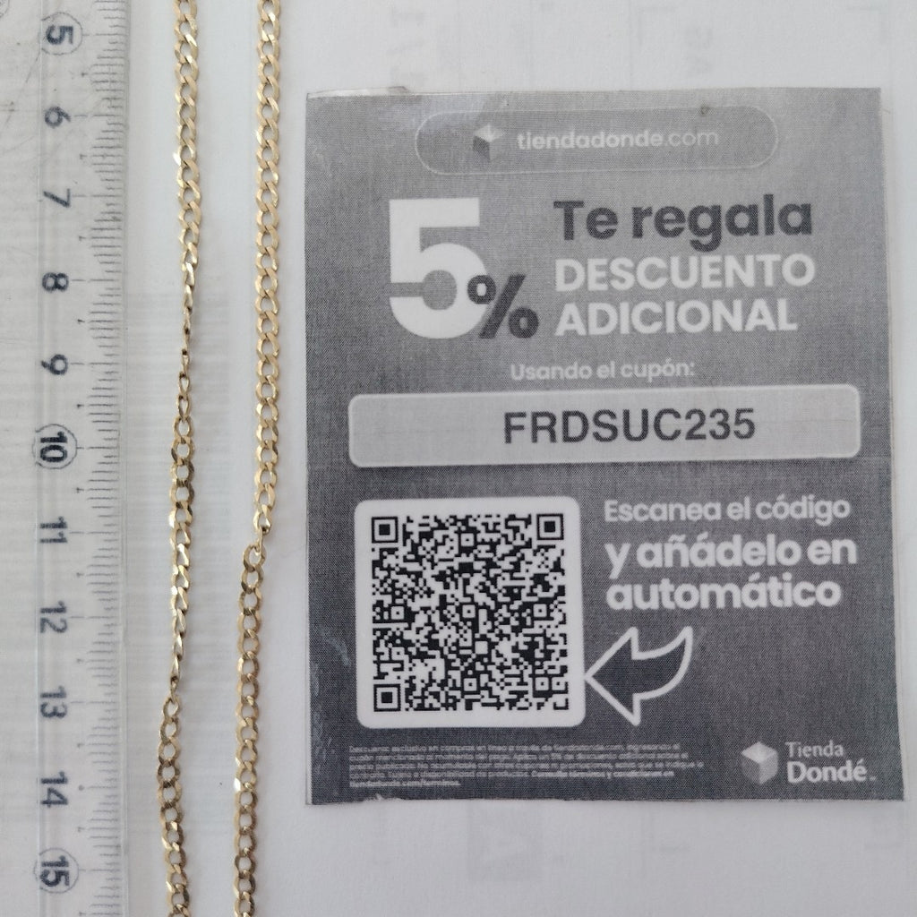 CADENA ORO 10 K 3.8 GRMS (SEMINUEVO)