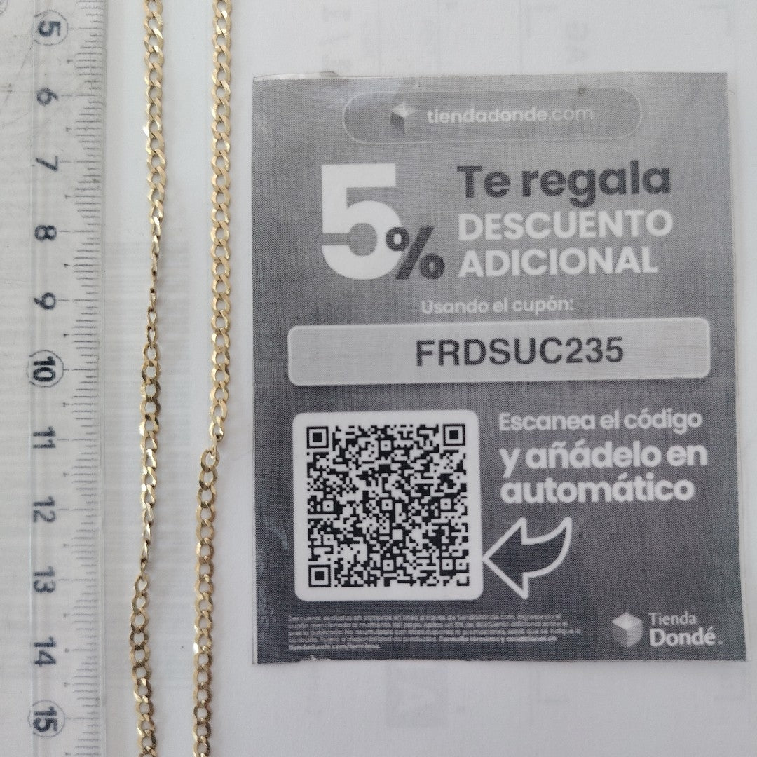 CADENA ORO 10 K 3.8 GRMS (SEMINUEVO)