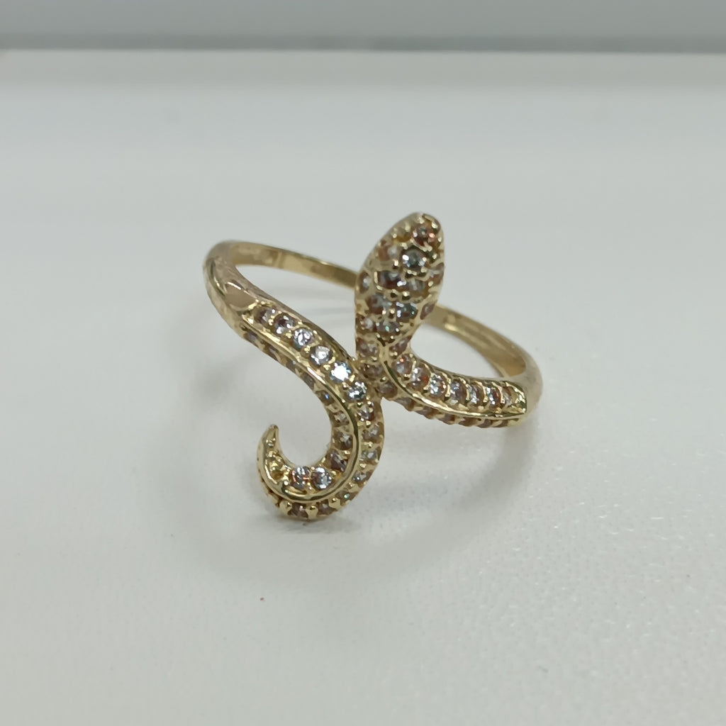 ANILLOS SERPIENTE ORO 10K TALLA 8 1.8 GR (NUEVO)
